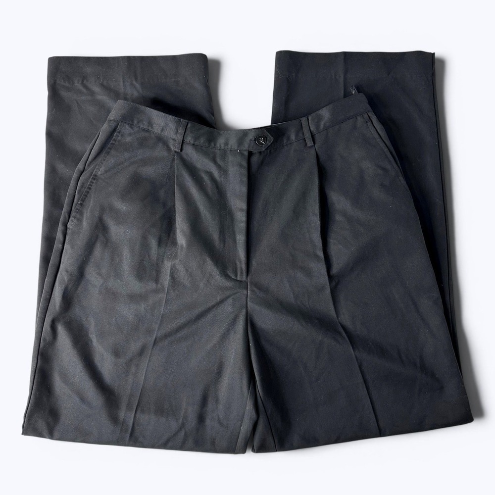 IZOD Golf X-Tra Dry Pleated Pants Black Performance Country Club Womens 14 NEW